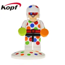 50 шт. кубики супергероев Pocka-Dot Man Harly Quinn Капитан Бумеранг модель DIY строительные блоки для подарка детские игрушки XH 782