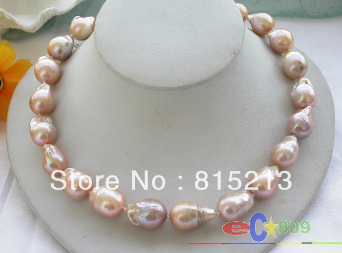 

ddh00762 HUGE 18" pink drip baroque keshi reborn PEARL NECKLACE 28% Discount