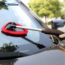 Очиститель автомобильных стекол ветрового стекла из микрофибры для мойки машины Щетка с длинной ручкой Инструмент для чистки автомобилей телескопическая Стекло окно щетка для очистки