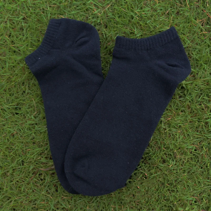 10 шт. = 5 пар мужских носков больших размеров 44,45, 46,47, 48, повседневные носки в деловом стиле Calcetines черное Хлопковое платье Sox Meias - Цвет: A black
