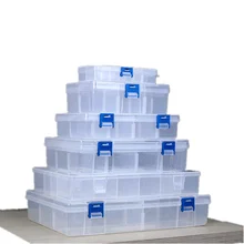 Пластиковый ящик для инструментов, Многофункциональный чемодан для дизайна ногтей, контейнер для электронных деталей, винты, органайзер для инструментов, коробка для хранения