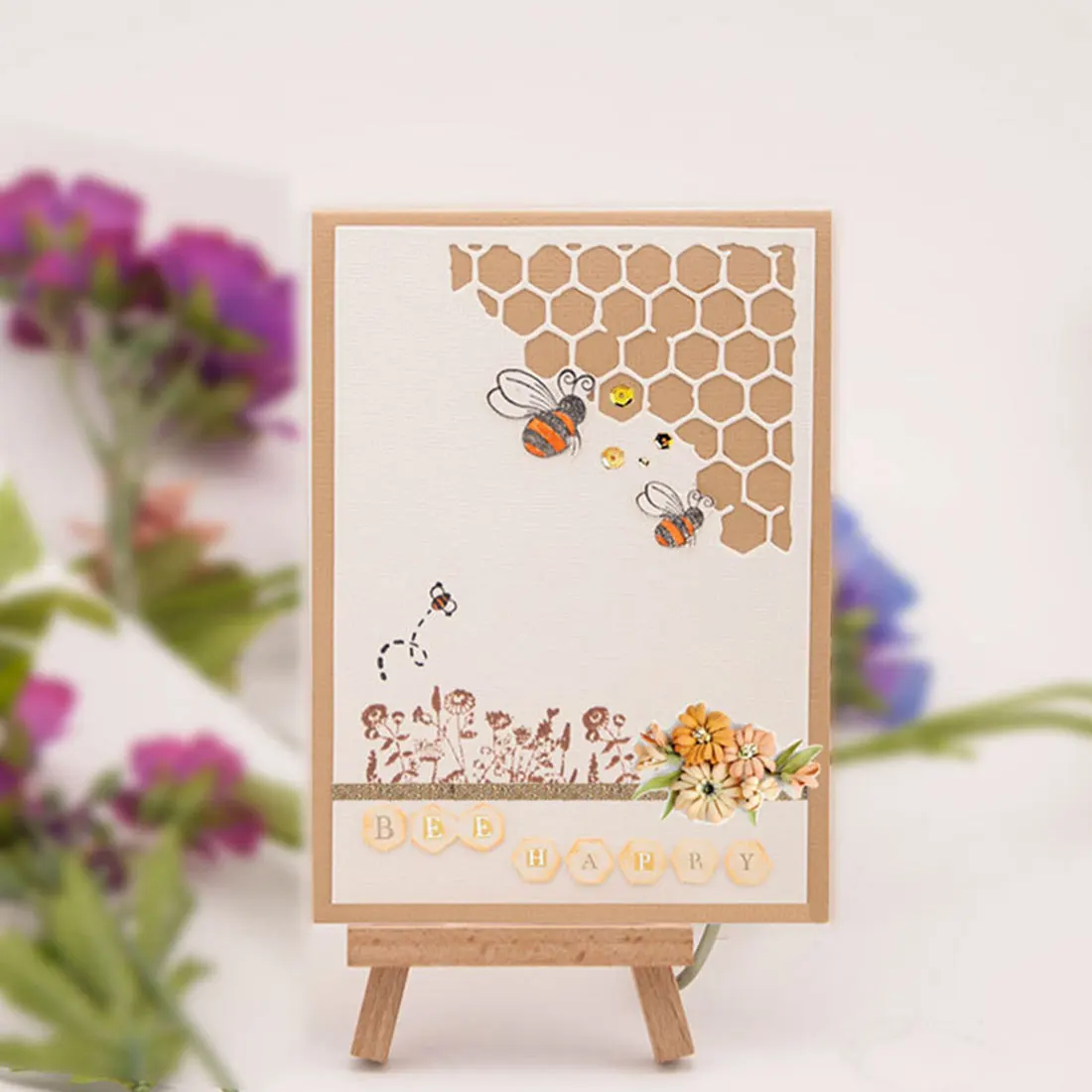 

2018 Honeycomb Metal Cutting Dies Stencil Scrapbooking Photo Album Card Paper Embossing Craft DIY Dies Cut