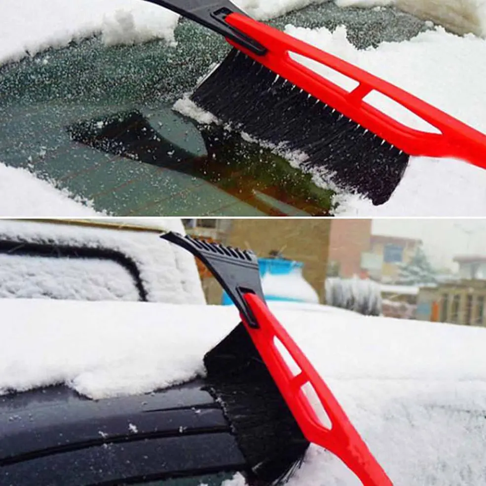 

2-in-1 Ice Scraper Snow Shovel Brush for Auto Car Windshield Front Hood Winter Car Ice Remove Cleaning Tool