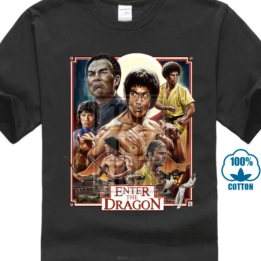 

Enter The Dragon Bruce Lee T Shirt White Red Black All Sizes S 4Xl