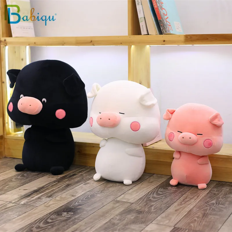 

Babiqu 1pc 33/45cm Kawaii Couple Pigs Plush Toys for Girls Christmas Gift Stuffed Cute Animal Doll for Kids Birthday Present