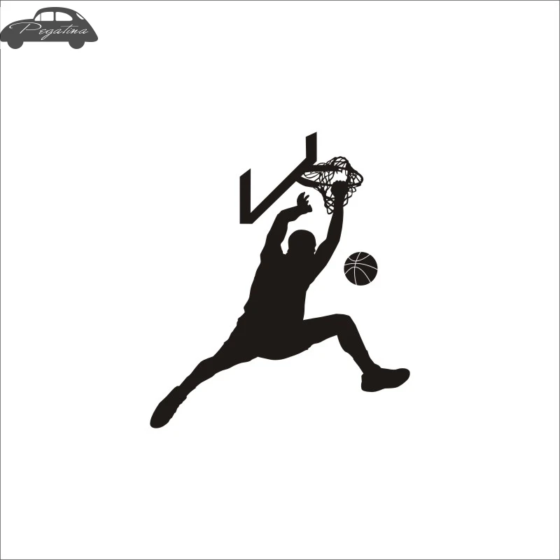 Basketball Player Sticker Sports Dunk Car Decal Helmets Kids Room Posters Vinyl Wall Decals Football Sticker