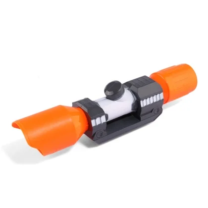 Модифицированная часть передней трубки прицельное устройство для Nerf Элитной серии-оранжевый+ серый