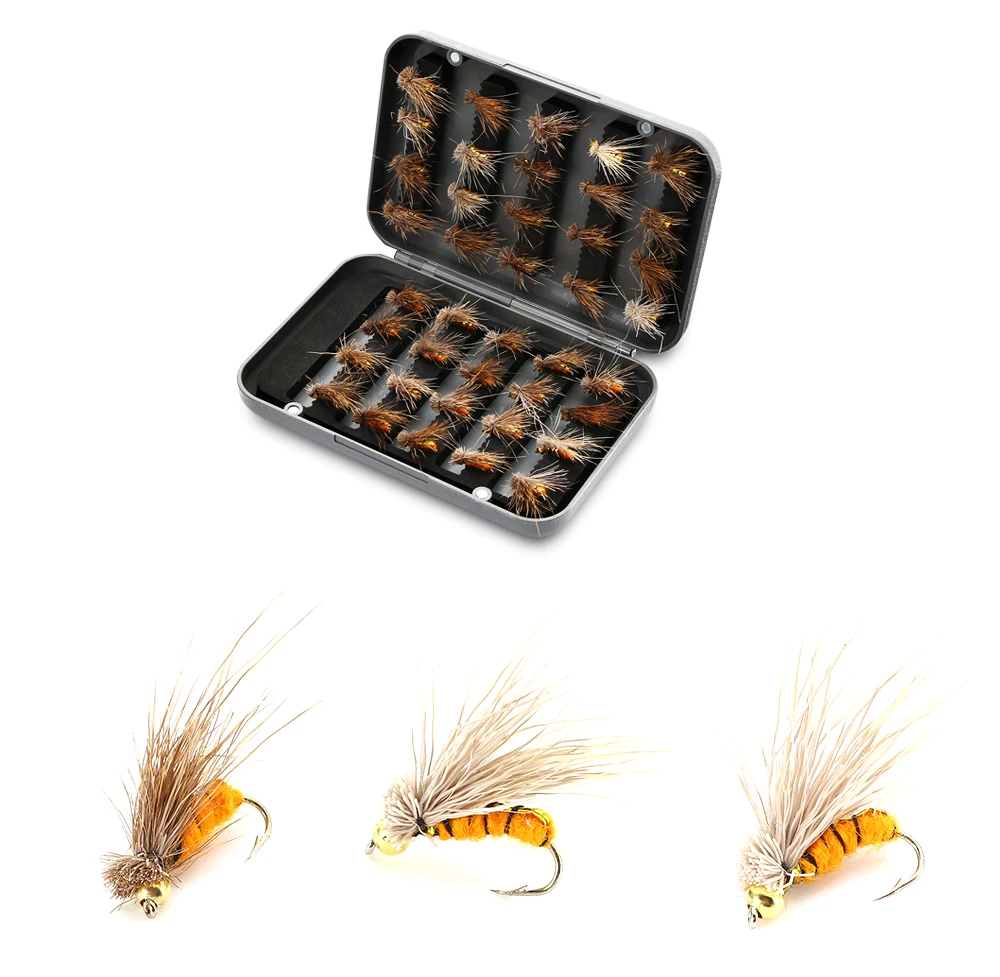 

40 pcs Insects fishing Lure + tackle box fly Fishing Bait Bass cicada iscas artificiais para pesca Crankbait fishing tackle