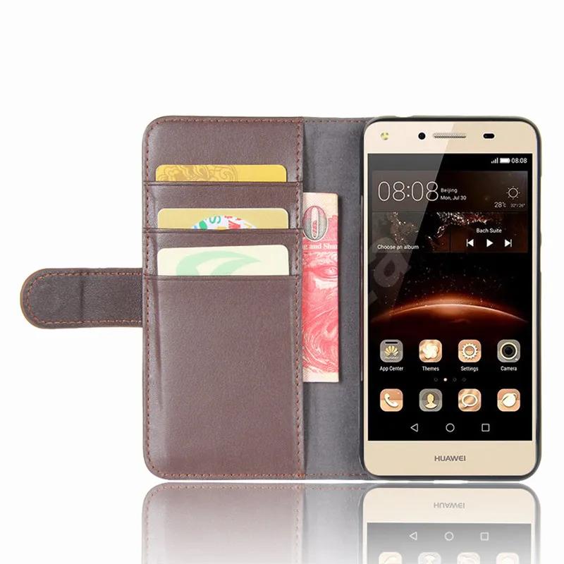 For Huawei Y6 II Compact Case Huawei Y6 II Compact Cover 5.0 Genuine Leather Flip Case For Huawei Y6 II Compact Phone Case Bag (13)