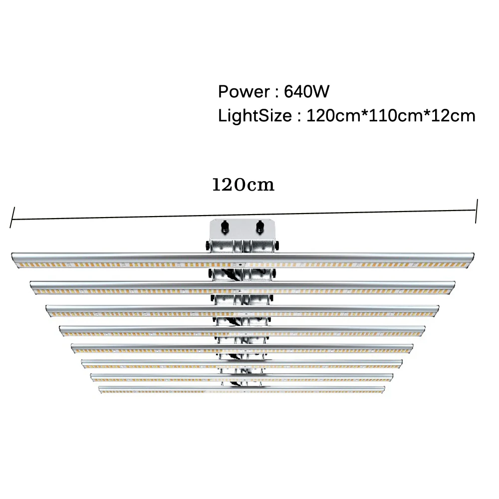 640 Вт полный спектр led grow light bar Samsung 3000K 660nm красные растения для выращивания