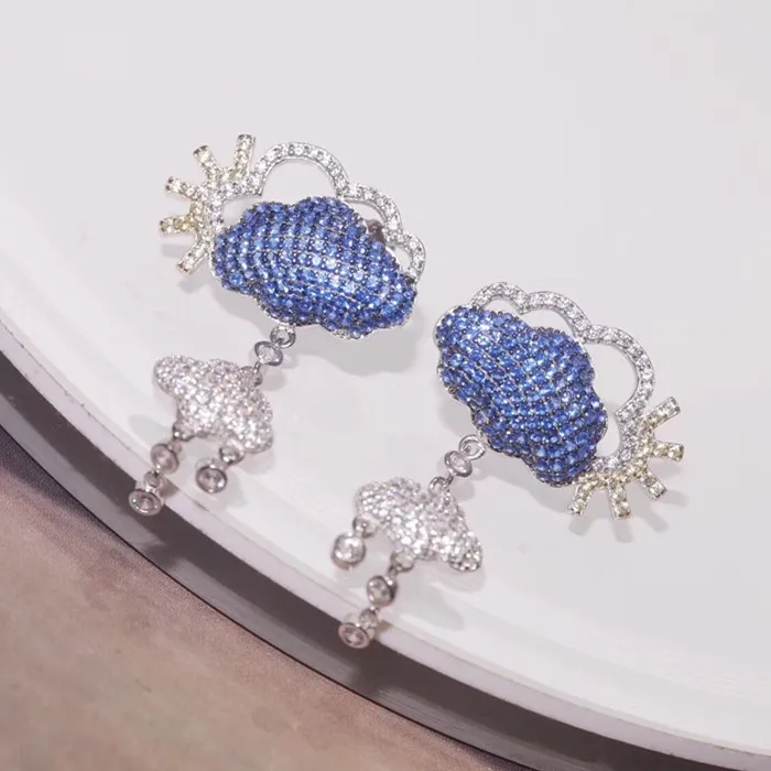 

Designer Fashion 925 Sterling Silver Jewelry 3A Cubic Zirconia Party Earring