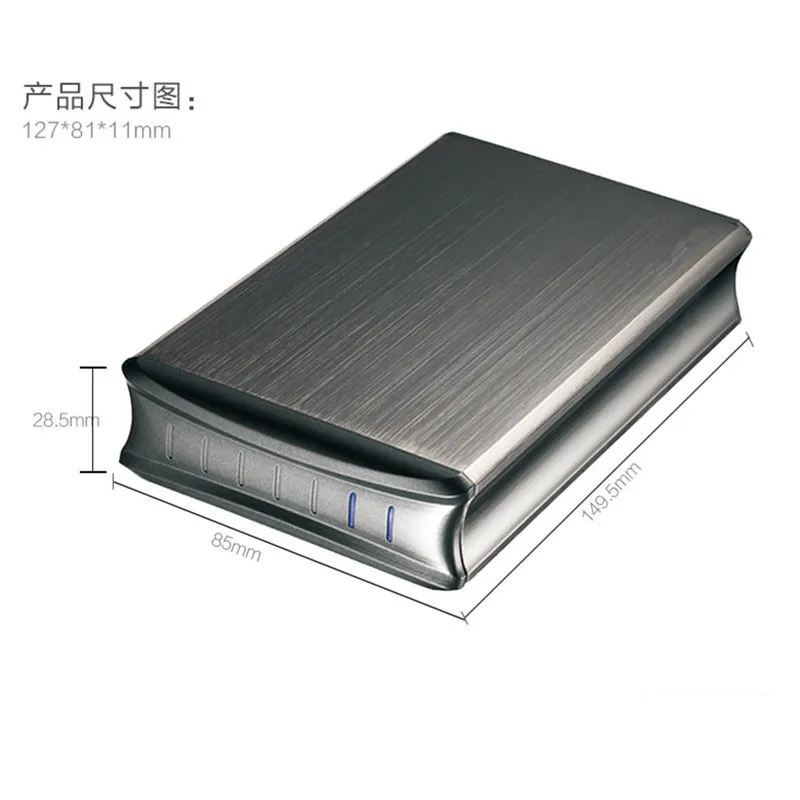 

External USB3.0 HDD Cover Case 2.5"inch SATA HDD Enclosure Hard Drive Disk Storage Two SATA To USB3.0/JM561U (UASP 6G) Aluminium