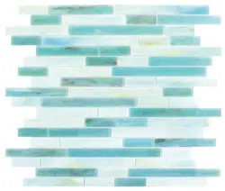 Экологический строительный материал голубое море Backsplash стеклянная плитка мозаика
