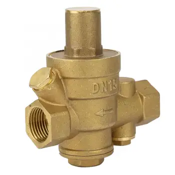 

DN15 Adjustable Brass Piston type Reducing Valve with Strainer For Water Oil Gas NEW