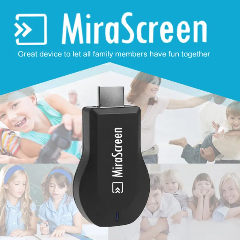 Портативный приемник Full HD 1080 P Mirascreen DLNA Airplay WiFi дисплей miracast TV Dongle беспроводное подключение HDMI мульти-дисплей