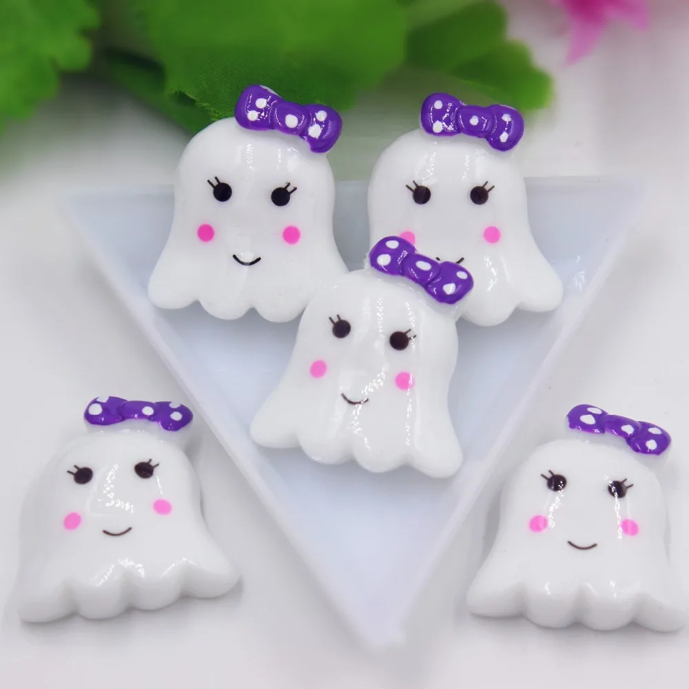 

30pcs/lot flat back resin Halloween skull DIY resin cabochons accessories