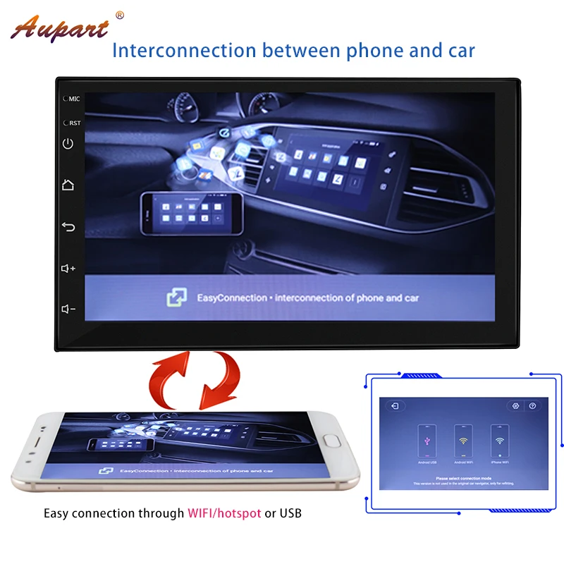 Best Android 7.0 Navigation 2 din for passat b6 car radio gps din radio car stereo 2din autoradio with rear view camera 2