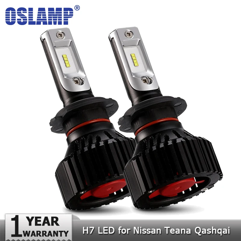

Oslamp H7 Car Lighting Bulb LED Headlight Bulbs ZES 60W 8000LM 6500K Auto Headlamp Led Light 12v 24v for Nissan Teana Qashqai