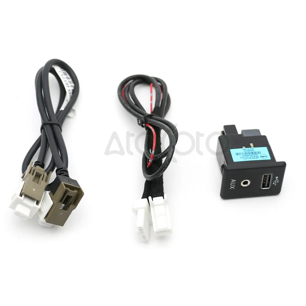 AtoCoto 4 контактный разъем AUX Mini USB для кабеля Nissan Teana X trail Rogue Qashqai Radio CD Navi DA