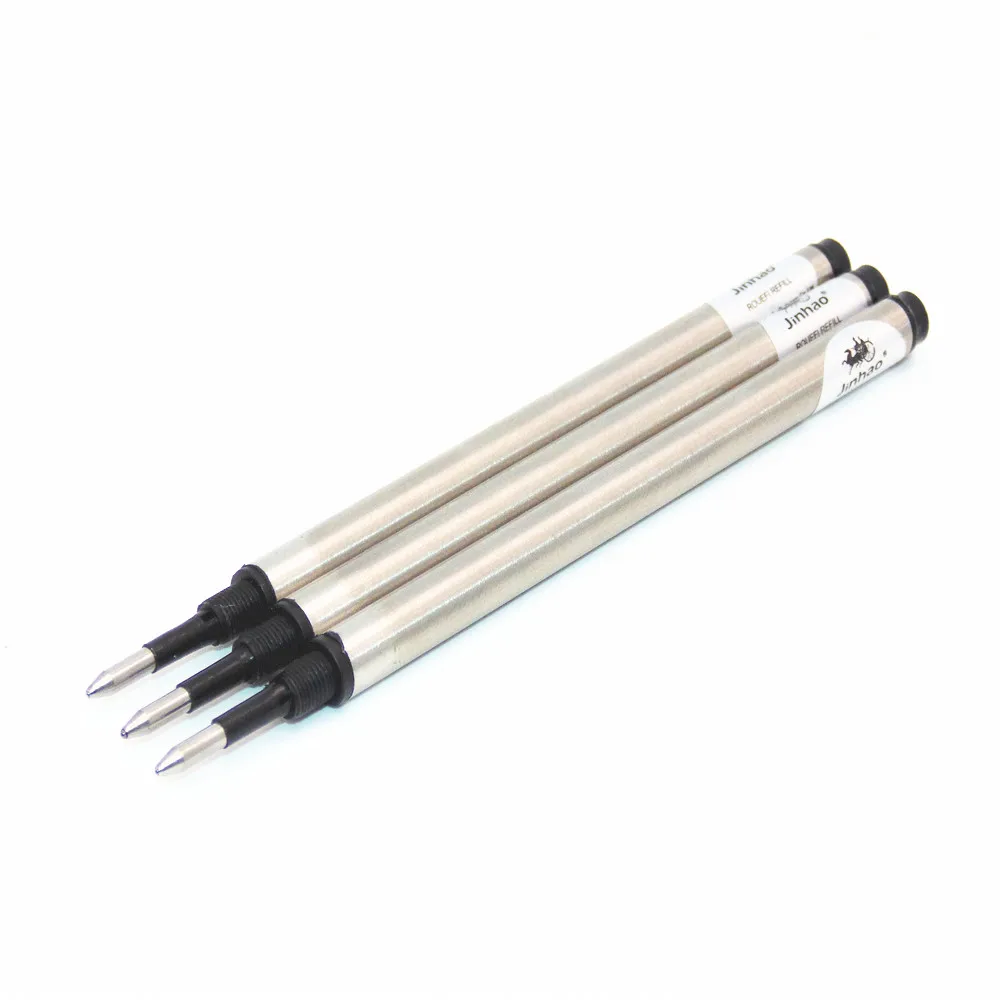

3pcs Jinhao Black Spiral ink Refill Rollerball pen Refill Nib Medium Advanced ink