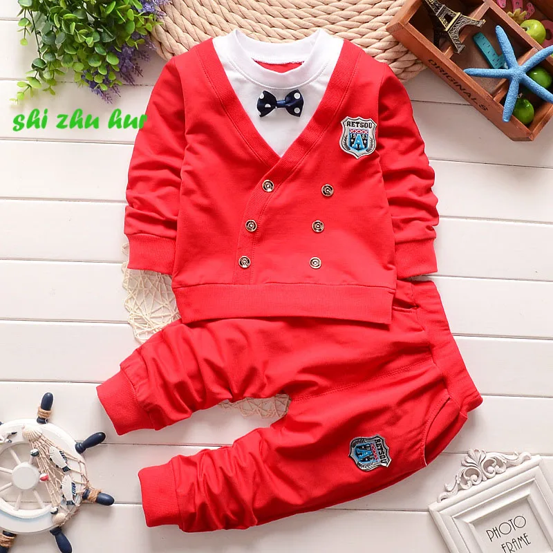 

Childre Clothes 2017 Spring and Autumn Boys long Sleeved Cotton Children Suit Baby Casual Sportswear Fashion Children Clothes