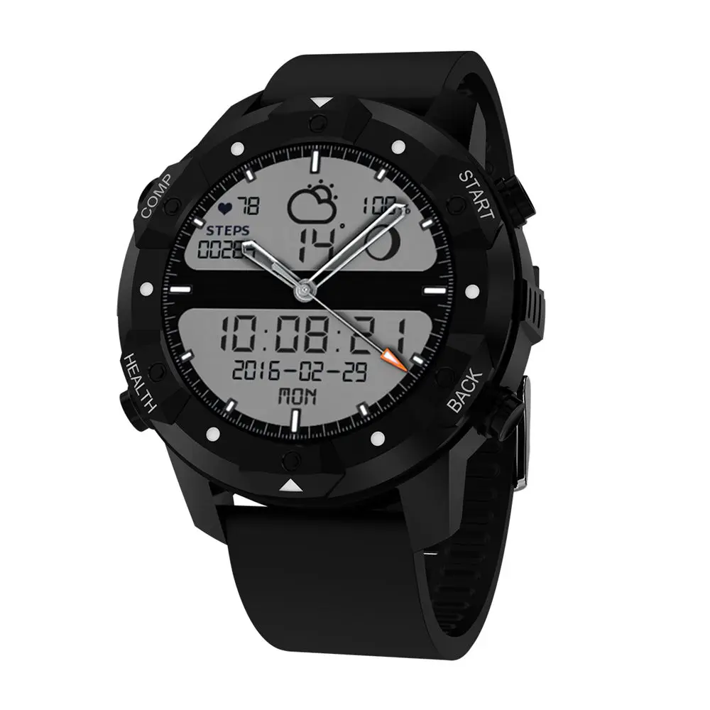 S3 Смарт-часы Android 5,1 сердечного ритма 1 ГБ+ 16 ГБ Smartwatch с 3g Wi-Fi gps IP67 Водонепроницаемый наручные часы для samsung iOS Телефон - Цвет: black