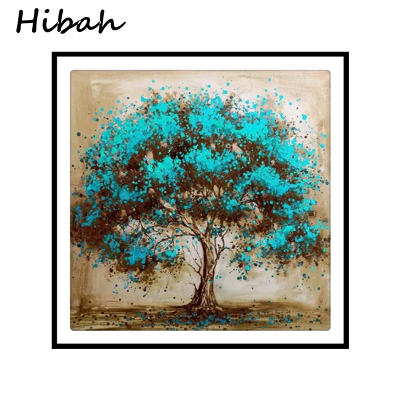 

Complete 5D Diy Diamond Painting Cross Stitch Set Round Diamond Mosaic Plant Tree Landscape Series Diamond Embroidered