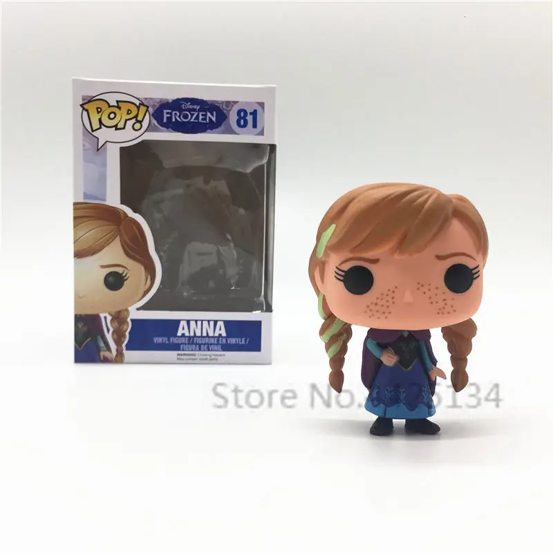 Funko поп тема disney Снежная королева Эльза Анна характер винил действие и игрушки Фигурки фанатов фильмов Модель Коллекция девушка Сюрприз подарок - Цвет: With Box-81