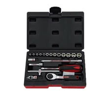 20 шт высокое качество набор ручных инструментов 1/4 храповой ключ комбинированный авто/велосипед ремонтный набор головок 1/4 набор торцевых головок 4-14 мм