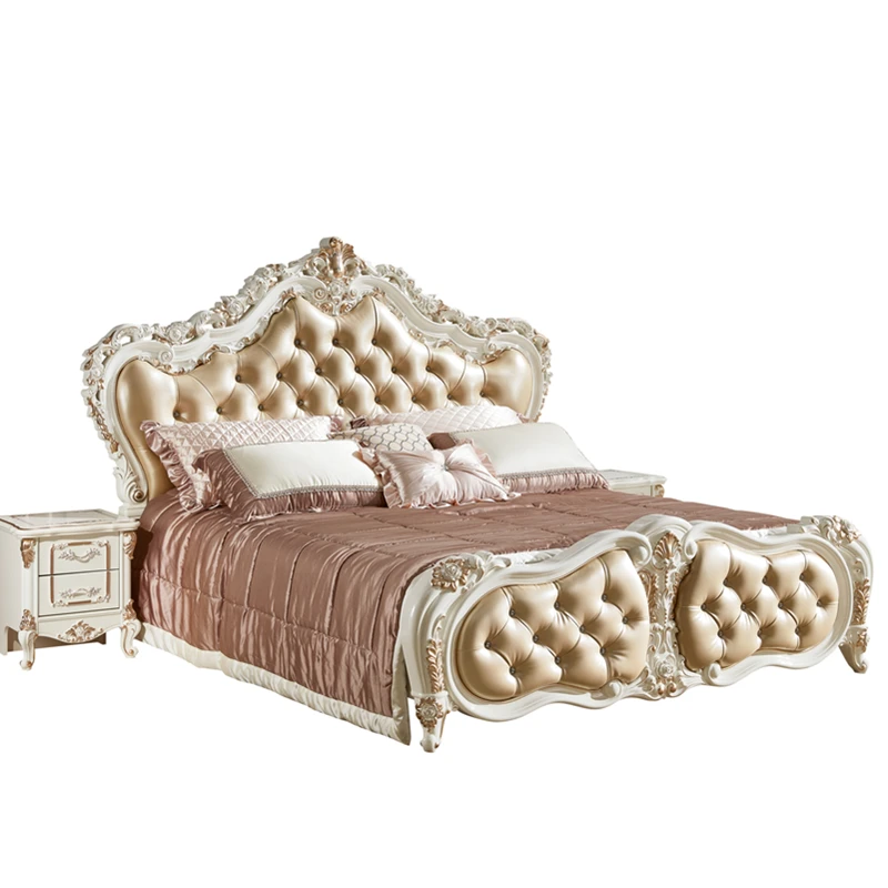 Fancy Bedroom Furniture Bed Gold Antique Color Wooden Carved Design Bed Bedroom Sets Aliexpress