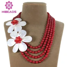 Романтическое красное модное ожерелье, подарок невесты, свадебное ожерелье из бисера, ювелирное изделие ручной работы, GS001
