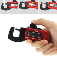 0-12,7 мм Цифровой Электронный LCD Толщина датчик карбоновый циркуль волокна Micrometer-m20