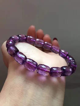 

Genuine Natural Ametrine Bracelet 11x9mm For Women Lady Anniversary Gift Charms Yellow Purple Gemstone Stretch Crystal Bracelets