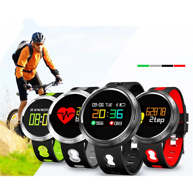 

TOP Color Screen Smart Watch Smart Bracelet Heart Rate Monitor Pedometer Fitness Blood Pressure Smartwatch Men Woman Band