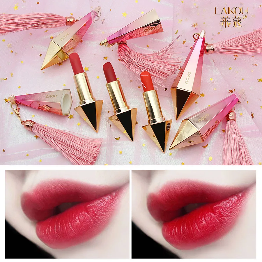 LAIKOU 6 Color Matte Lipstick Matte Lip Gloss Nude Waterproof Long Lasting Cosmetic Makeup Moisturizing Cosmetics Lipstick Set