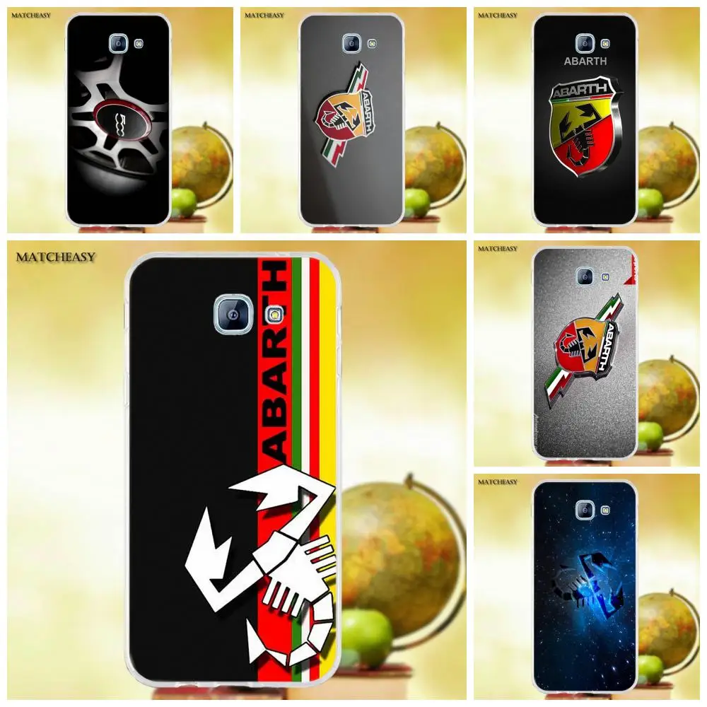 Oedmeb Fiat Abarth логотип ТПУ чехлы Чехол для Samsung Galaxy A3 A5 A7 J1 J2 J3 J5 J7 2015 2016