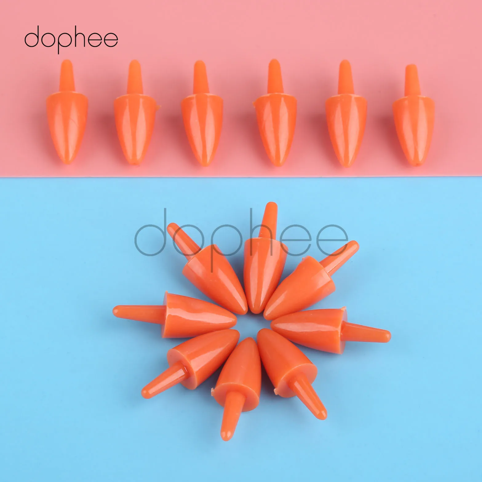 

dophee Snowman Red Nose Craft DIY Doll nose Plastic Santa Claus Nose for Sewing Crafting Doll Puppet Stuffed Plush Animals