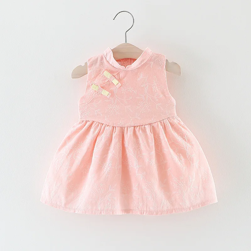 

2018 Summer Limited Discount Fashion Cute Popular New Arrival Baby Girl Chinese Cheongsam Style Female Infant Dress Vestidos