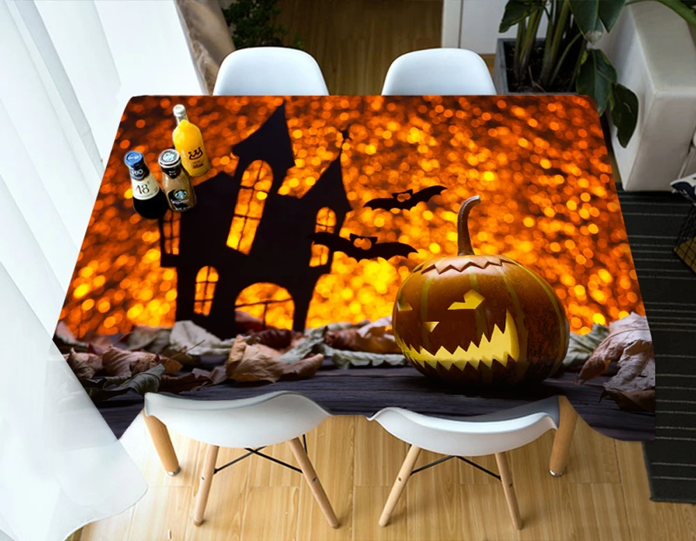 Halloween pumpkin light Tablecloth Factory Outlet Halloweenin