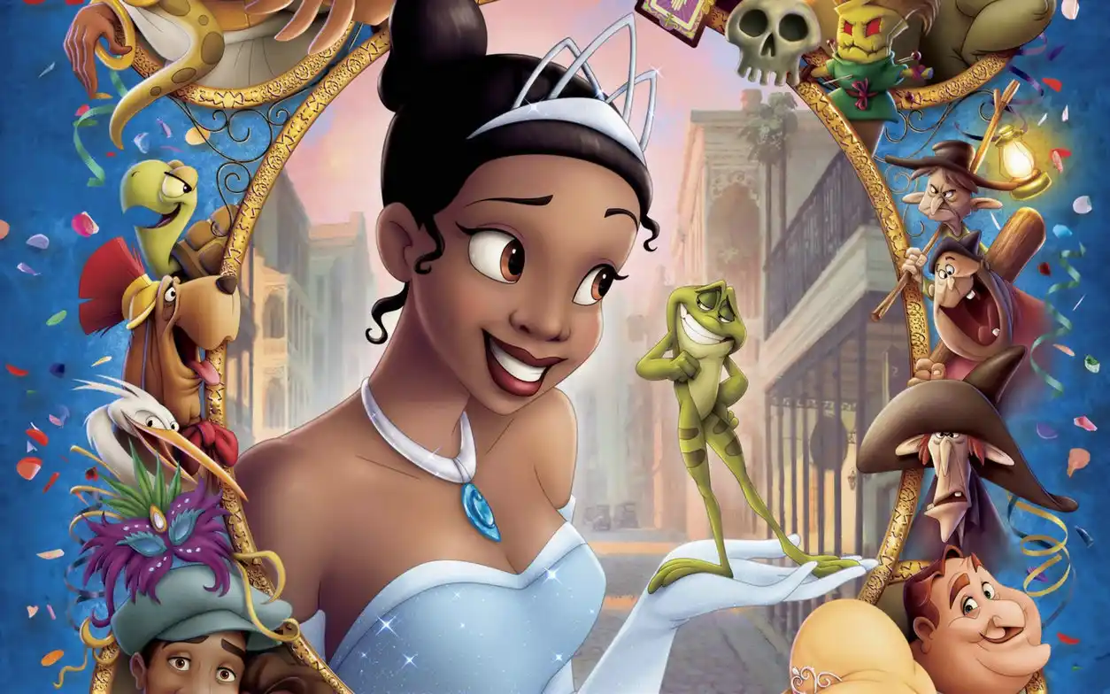 Princess Frog Tiana Baby Shower Photo Backdrop High Quality