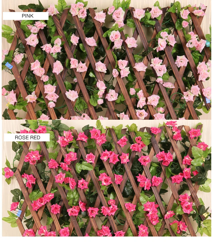 Luyue 33 головки/шт искусственный цветок лозы свадебные розы из ротанга настенные лозы Красочные Струны поддельные цветок Гирлянда домашний декор