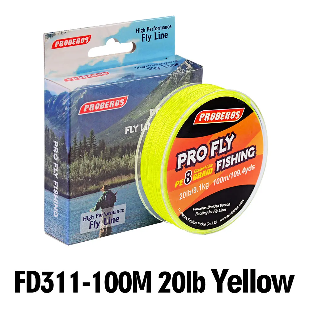 100 м sunlure серия Fly Line 20 фунтов/30 фунтов желтый/красный цвет рыболовная леска 8 ткет Fly рыболовная леска - Цвет: 100M Yellow 20LB