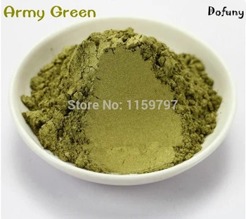 

Army green color Pearlescent powder,mica effect pigment, DIY eyeshadow makeup powder,nail polish pigment nail glitter