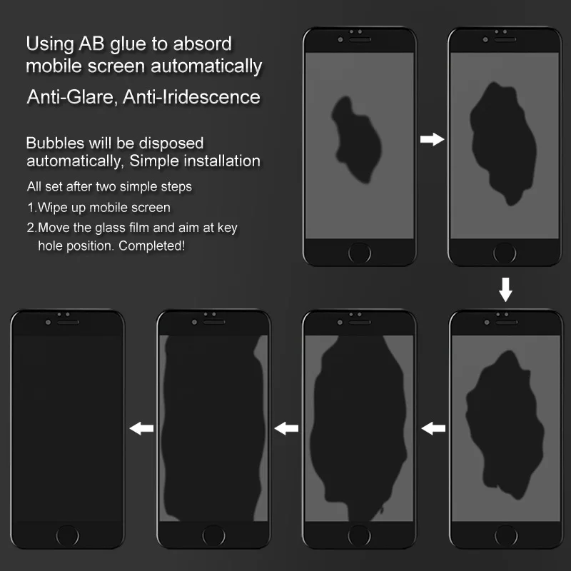 Для Apple iPhone 7 8 Plus Защита экрана для Apple iPhone 8 7 Plus закалённое стекло IMAK Pro+ Полное покрытие защитное стекло