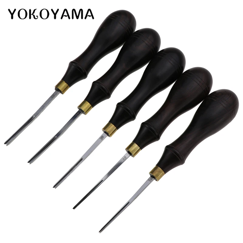 YOKOYAMA портативный резак для обрезки кромок с деревянной ручкой для шитья DIY инструмент для резки кожи Edger DIY ручной работы устройство для обрезки кромок 5 размеров