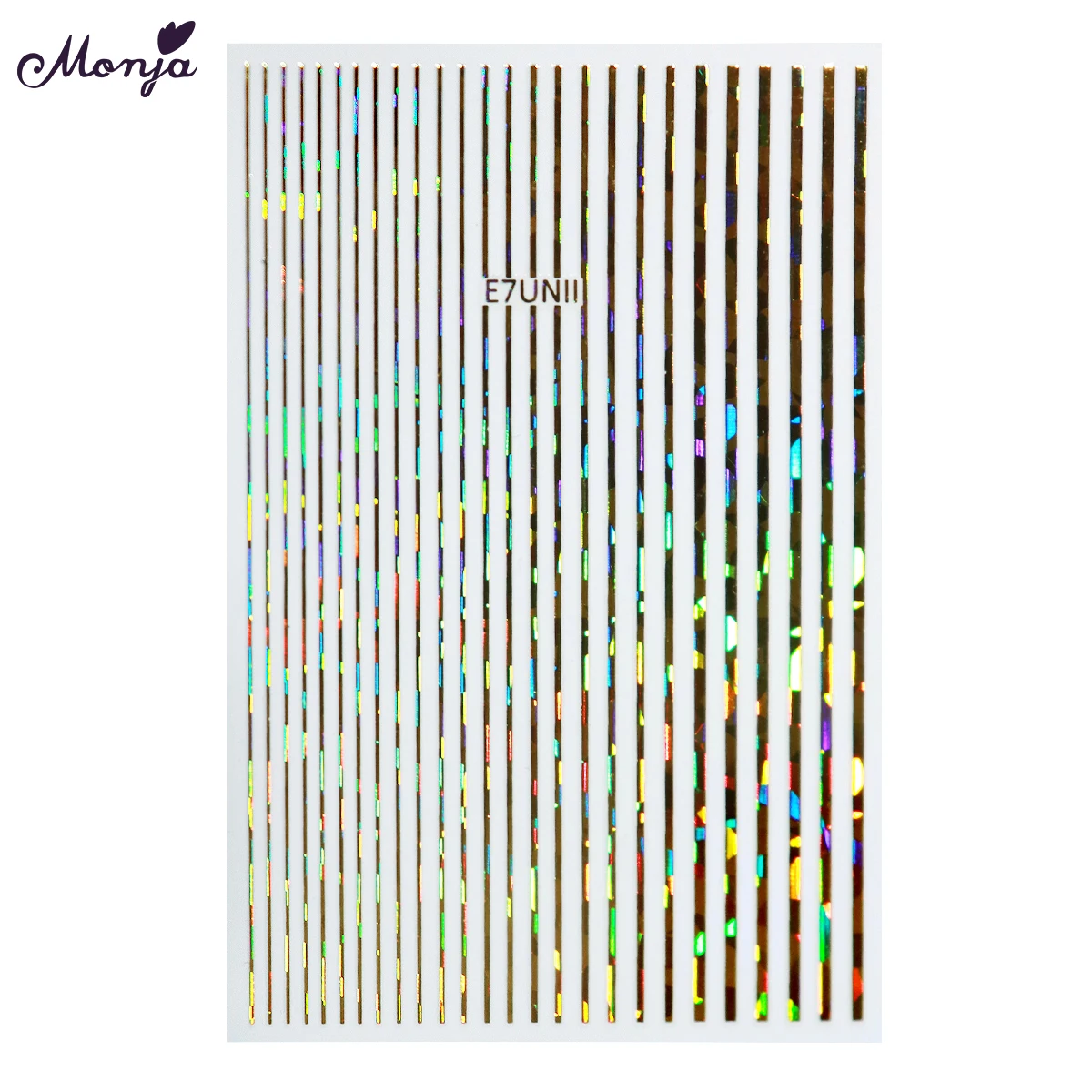 Monja, 5 цветов, хамелеон, дизайн ногтей, металл, самоклеющиеся, мульти линии, полосы, узоры, ленты, наклейки, сделай сам, декоративные наклейки для маникюра
