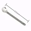 TOAKS Ultralight Titanium Spoon Long Handle Spork with Polished Bowl 215mm 2