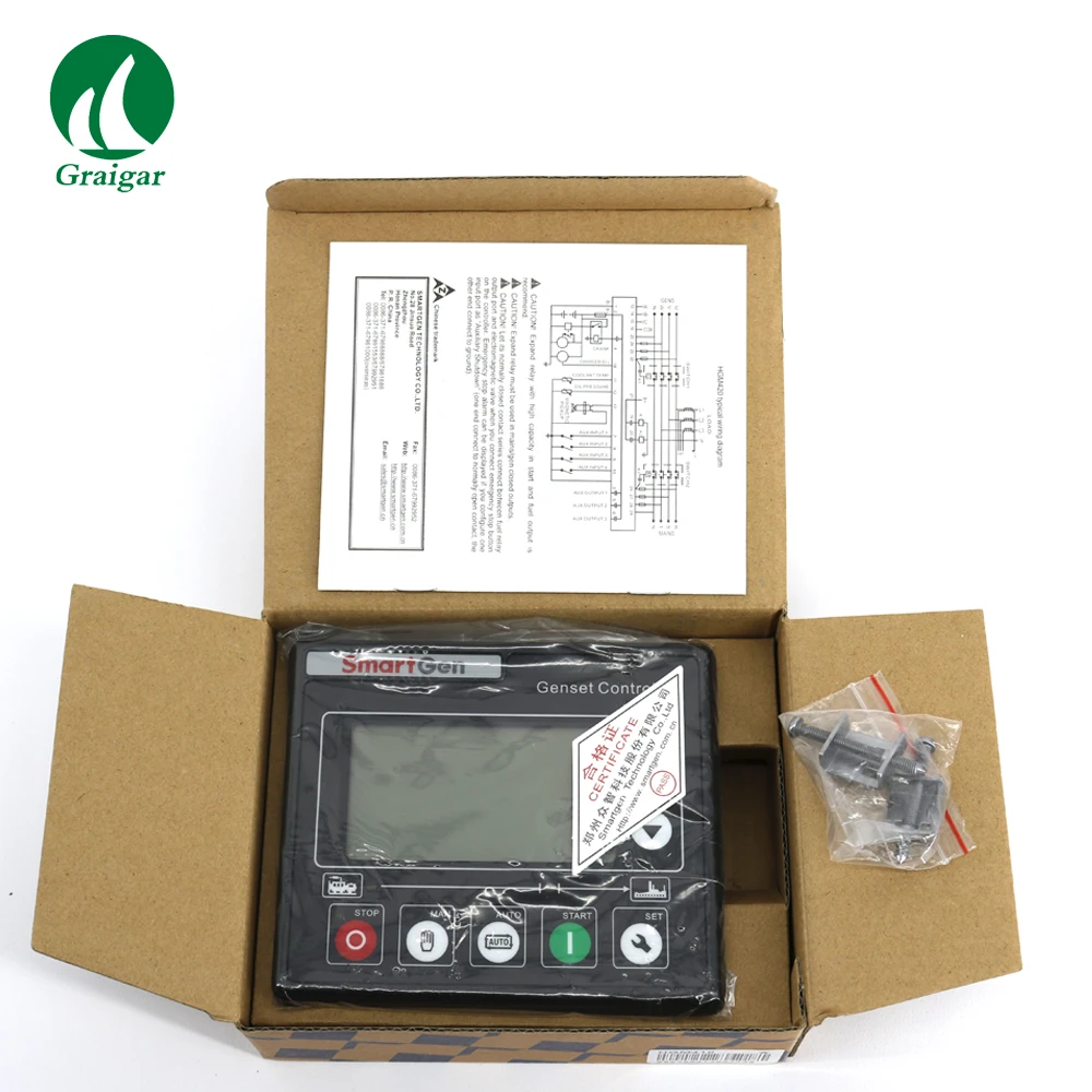 

Free shipment HGM410 Smartgen Genset Generator Controller Automatic Engine Control Module