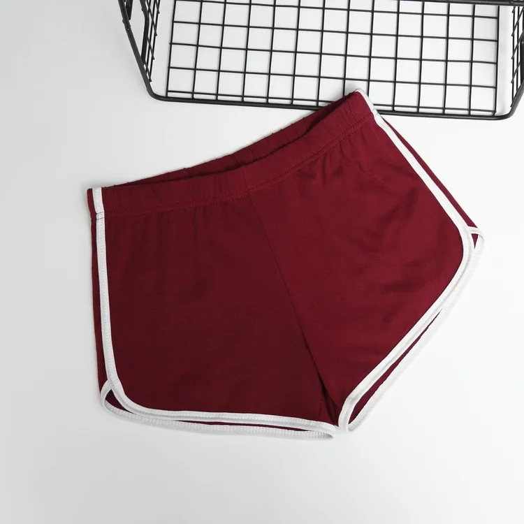 Новые летние шорты женские повседневные шорты тренировка пояс обтягивающие шорты - Цвет: Красный