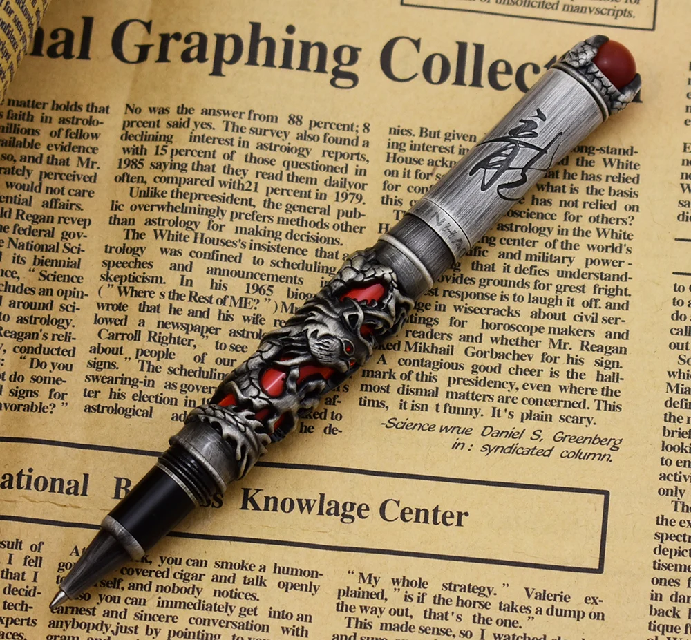 جديد Jinhao Dragon King Vintage قلم الكرات الدوّار...